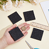 2Pairs Square Rubber Anti-slip Stickers for Shoe Soles AJEW-CY0002-56-3