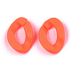 Opaque Spray Painted Acrylic Linking Rings X-OACR-R249-03C-4