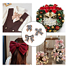 3Pcs 3 Style Big Bowknot Polyester Imitation Linen Ornament Accessories DIY-CA0002-61-5