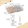 40Pcs 2 Colors Alloy Swivel Snap Hook Clasps FIND-FS0004-73E-4