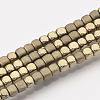 Electroplate Non-magnetic Synthetic Hematite Bead Strands G-Q467-11I-1