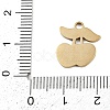 304 Stainless Steel Enamel Charms STAS-I338-01G-11-3