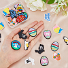 56Pcs 14 Style Easter Theme PVC Plastic Cabochons KY-FH0001-21-3