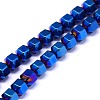 Electroplate Non-magnetic Synthetic Hematite Beads Strands G-I095-M-2