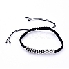 Unisex Adjustable Nylon Thread Braided Bead Bracelets BJEW-JB05137-02-1