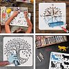 Plastic Reusable Drawing Painting Stencils Templates DIY-WH0202-252-4