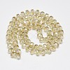 Electroplate Glass Beads Strands EGLA-Q083-10mm-D01-2