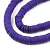 Handmade Polymer Clay Beads Strands CLAY-R089-6mm-011-7