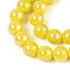 Electroplate Opaque Glass Beads Strands GLAA-T032-P10mm-AB16-3