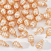 50Pcs Natural Cultured Freshwater Pearl Copper Wire Wrapped Pendants PALLOY-AB00083-1