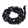 Synthetic Blue Goldstone Beads Strands G-G018-25-3