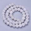 Natural White Jade Round Beads Strands G-N0120-03-8mm-3