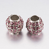 Alloy Rhinestone European Beads PALLOY-F200-03H-1