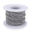 Tarnish Resistant 304 Stainless Steel Twisted Chains CHS-A003K-0.6mm-6