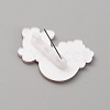 Christmas Acrylic Brooch Pin JEWB-WH0030-12F-2