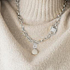2Pcs 925 Sterling Silver Micro Pave Clear Cubic Zirconia Twister Clasps STER-DR0001-09-6