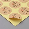 Round Dot Kraft Paper Adhesive Label Stickers STIC-WH0012-05C-2
