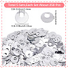 5Sets Iridescent PVC Paillette/Sequin Links PVC-SC0001-16E-2