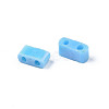 2-Hole Opaque Glass Seed Beads LS-SEED-N004-002-B01-4