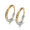 Ion Plating(IP) Two Tone 304 Stainless Steel Huggie Hoop Earrings X-EJEW-A106-02C-1