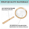 1Pc Aluminum Magnifying Glass AJEW-BC0009-13G-5