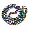 Electroplate Glass Beads Strands EGLA-S188-14-C02-2