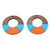 Resin & Walnut Wood Pendants RESI-S389-068A-A04-2