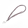 Waxed Cord and Organza Ribbon Necklace Making NCOR-T002-303-2