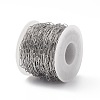 Tarnish Resistant 304 Stainless Steel Paperclip Chains CHS-F010-01C-P-4