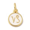 Real 18K Gold Plated Brass Enamel Charms KK-L216-001G-G-2
