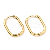 PVD Vacuum Plating 303 Stainless Steel Oval Hinged Hoop Earrings with 316 Stainless Steel Pins for Women EJEW-F285-31B-G-1