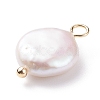 Natural Baroque Pearl Keshi Pearl Pendants PALLOY-JF01494-01-3