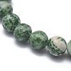 Natural Green Spot Jasper Bead Stretch Bracelets BJEW-K212-C-017-3