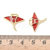 Brass Enamel Pendants KK-L256-46A-G-3