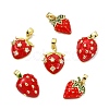 6Pcs 3 Styles Brass Enamel Pendants KK-CJ0004-14-8