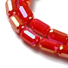Electroplate Glass Beads Strands EGLA-D031-01-27-3