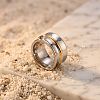 304 Stainless Steel Wide Band Finger Rings WG759FC-01-4