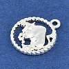 Twelve Constellations Alloy Pendants PALLOY-Q006-01I-S-2