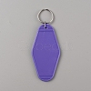 Plastic Blank Motel Keychain KEYC-WH0034-29E-1