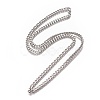 Non-Tarnish Men's Cuban Link Chain Necklaces NJEW-L172-01C-2