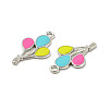 Alloy Enamel Pendants ENAM-B050-10P-4