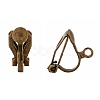 Brass Clip-on Earring Findings X-EC109-NFAB-2