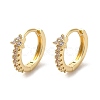 Rack Plating Brass Micro Pave Cubic Zirconia Hoop Earrings EJEW-A031-22G-1