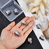 8Pcs Tibetan Style Alloy European Beads FIND-DC0008-33-3