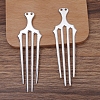 Alloy Hair Comb Findings OHAR-PW0001-399P-1
