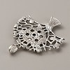 Alloy Rhinestone Hang Snap Base Big Pendants FIND-WH0111-243-2