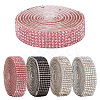 4Pcs 4 Colors Self Adhesive Resin Rhinestone Tape DIY-GO0001-03-1