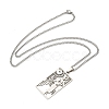 Non-Tarnish 304 Stainless Steel Pendant Necklaces NJEW-L118-02P-06-2