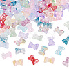 100Pcs 10 Colors Baking Paint Transparent Glass Beads DGLA-TA0001-42-3
