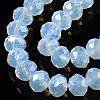 Electroplate Glass Beads Strands X-EGLA-A034-J8mm-A04-2